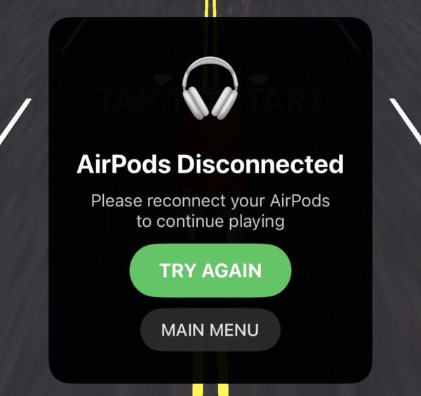 В App Store вышли гонки для мобильных устройств с управлением через AirPods