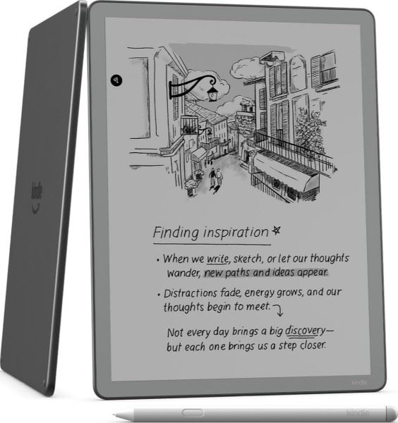 Анонс. Читалки Kindle Scribe образца 2025 года, три штуки