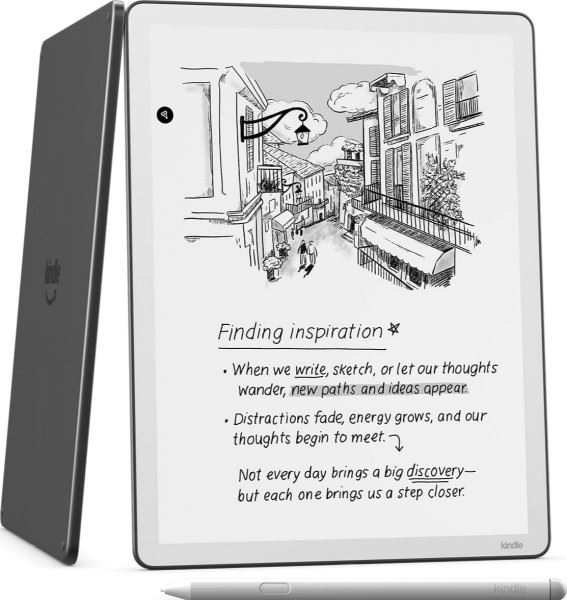 Анонс. Читалки Kindle Scribe образца 2025 года, три штуки