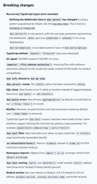 Состоялся релиз Bun 1.3 — среды выполнения JavaScript и TypeScript