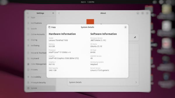 Вышла стабильная версия Ubuntu 25.10 (Questing Quokka)